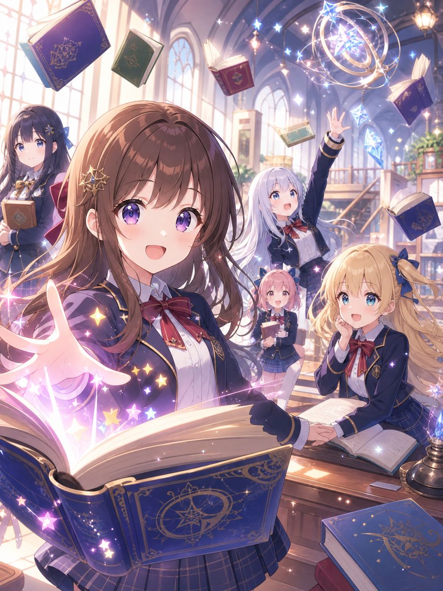 网红主播动漫教程-魔法学院少女觉醒篇